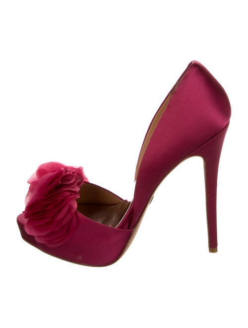 Badgley Mischka Satin D'Orsay Pumps