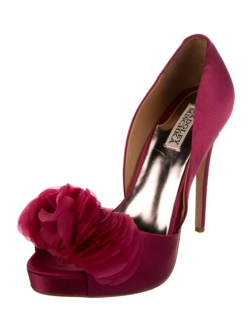 Badgley Mischka Satin D'Orsay Pumps