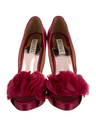 Badgley Mischka Satin D'Orsay Pumps