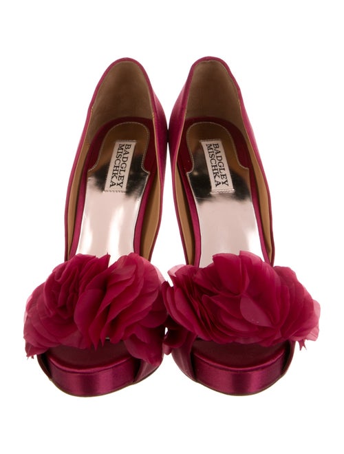 Badgley Mischka Satin D'Orsay Pumps