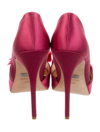 Badgley Mischka Satin D'Orsay Pumps