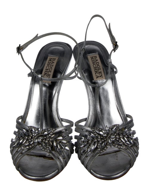 Badgley Mischka Leather T-Strap Pumps