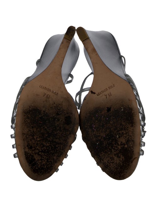 Badgley Mischka Leather T-Strap Pumps