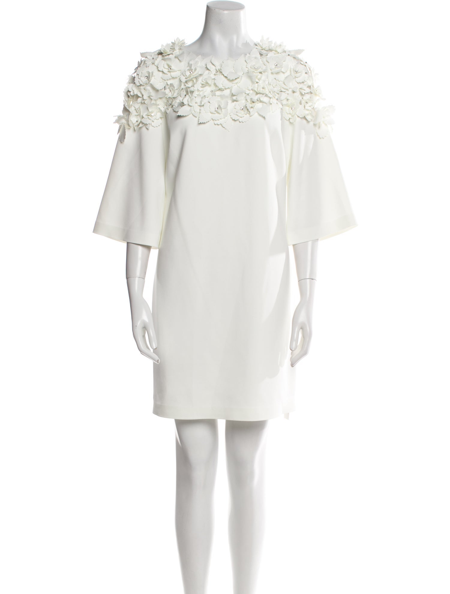 Badgley Mischka Off-The-Shoulder Mini Dress