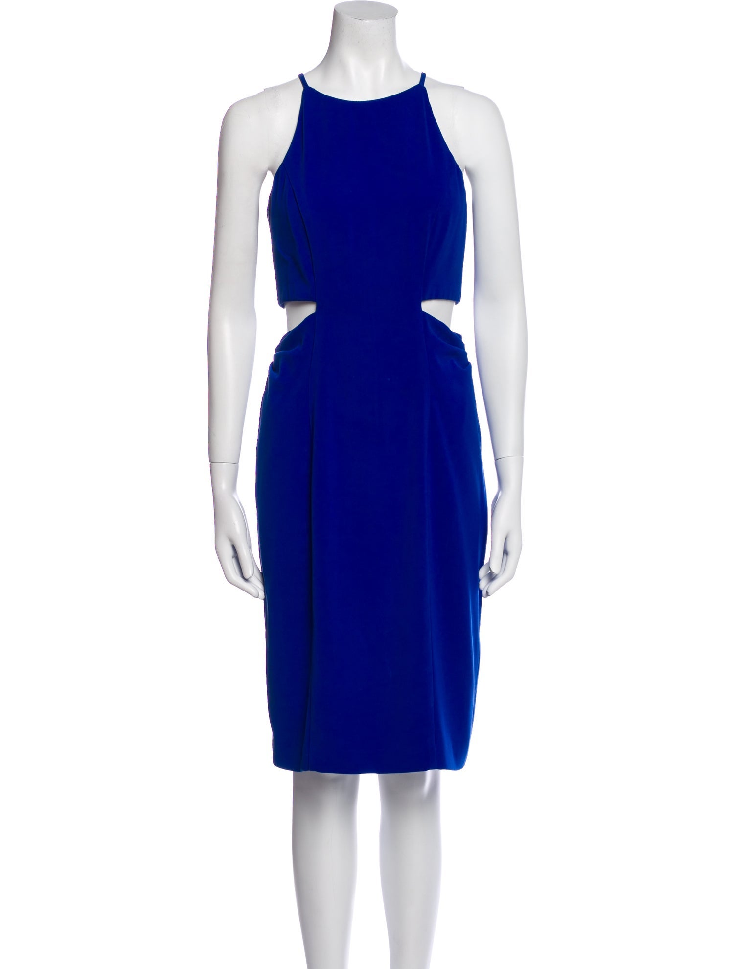 Badgley Mischka Crew Neck Knee-Length Dress
