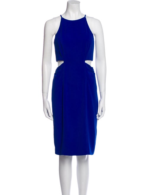 Badgley Mischka Crew Neck Knee-Length Dress