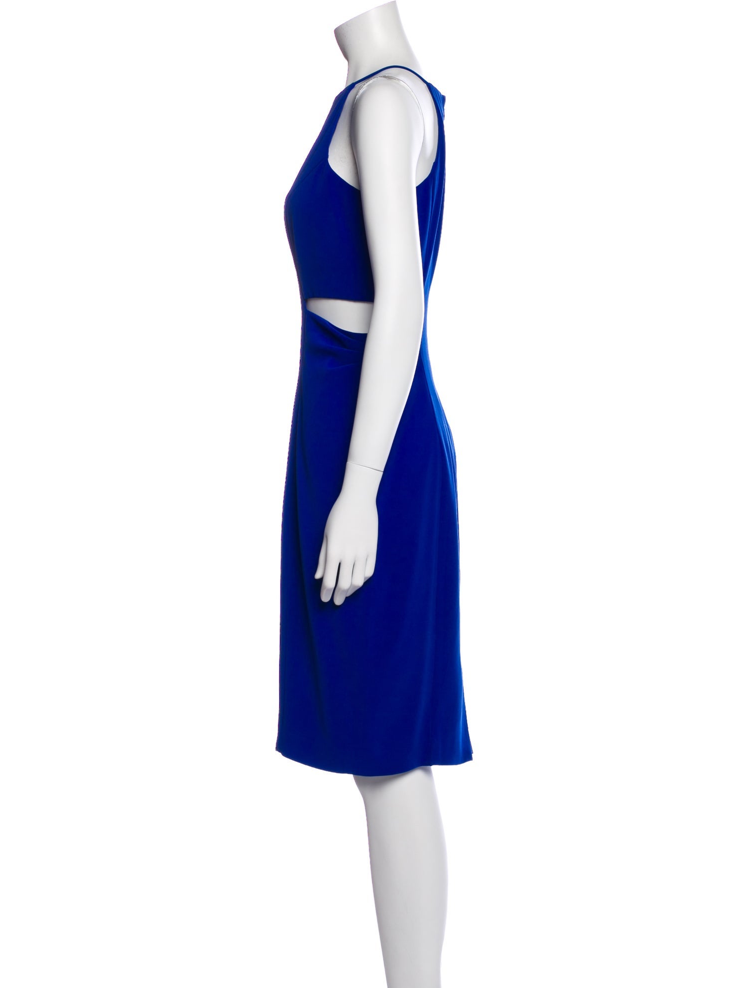 Badgley Mischka Crew Neck Knee-Length Dress