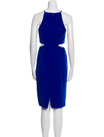 Badgley Mischka Crew Neck Knee-Length Dress