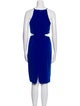 Badgley Mischka Crew Neck Knee-Length Dress
