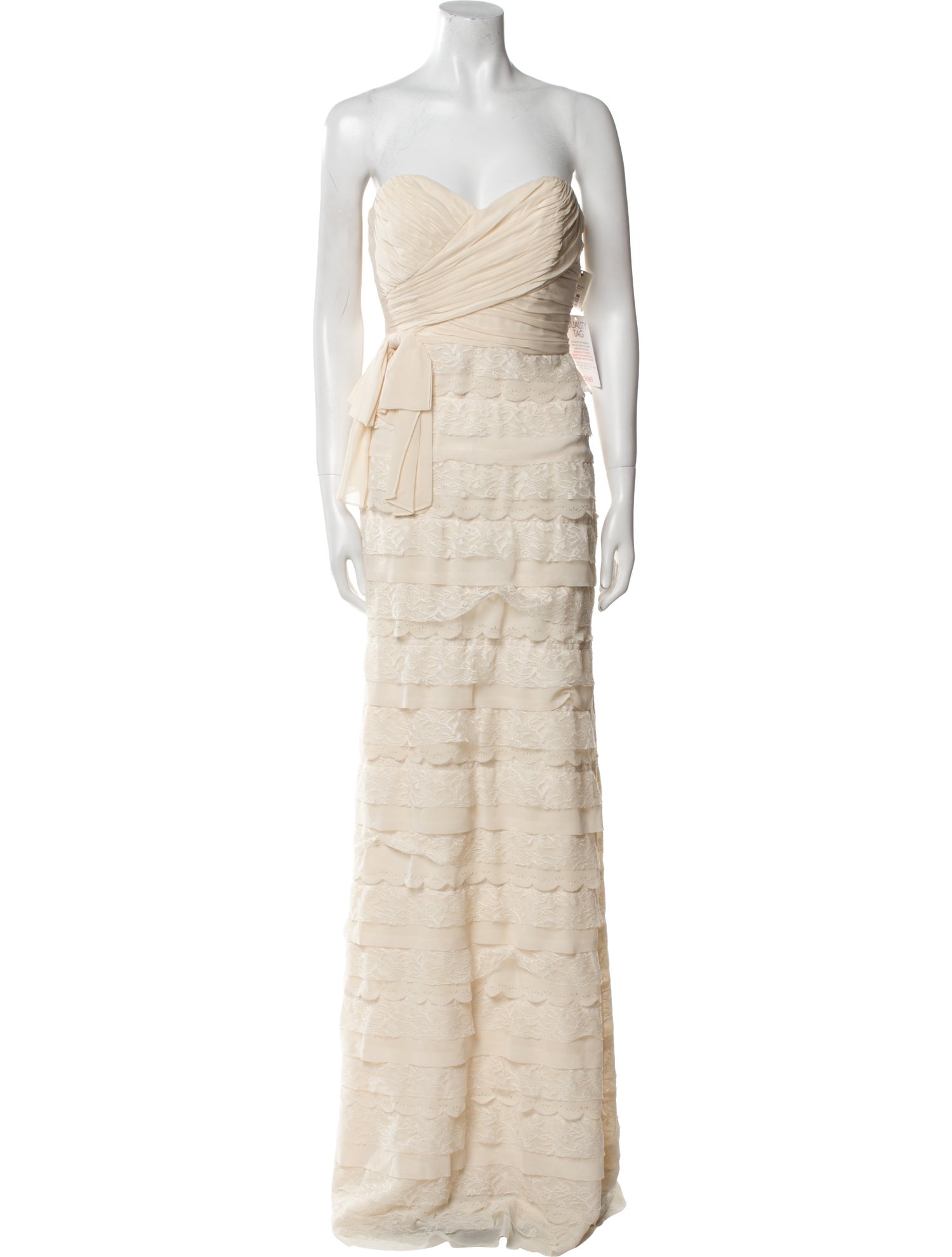 Badgley Mischka Silk Long Dress w/ Tags