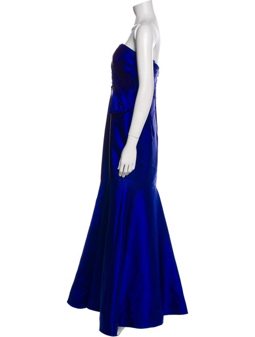 Badgley Mischka Strapless Midi Length Dress