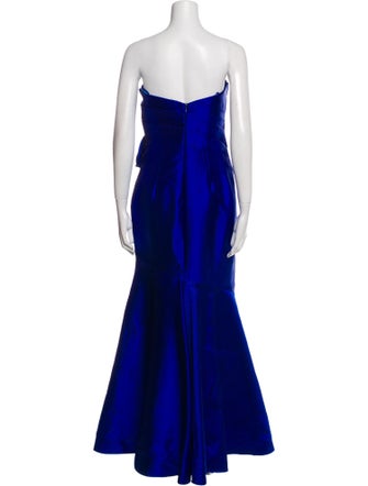 Badgley Mischka Strapless Midi Length Dress