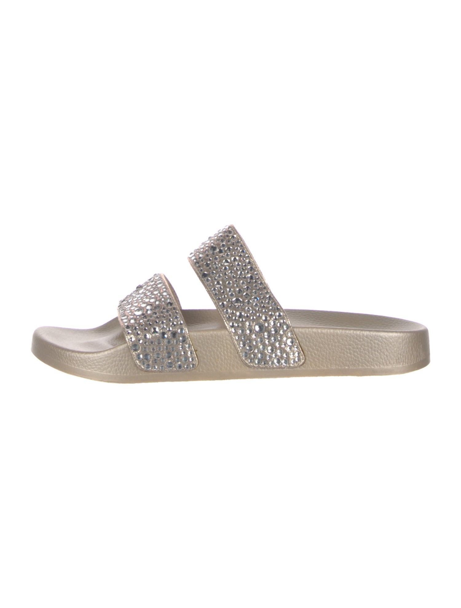 Badgley Mischka Crystal Embellishments Slides