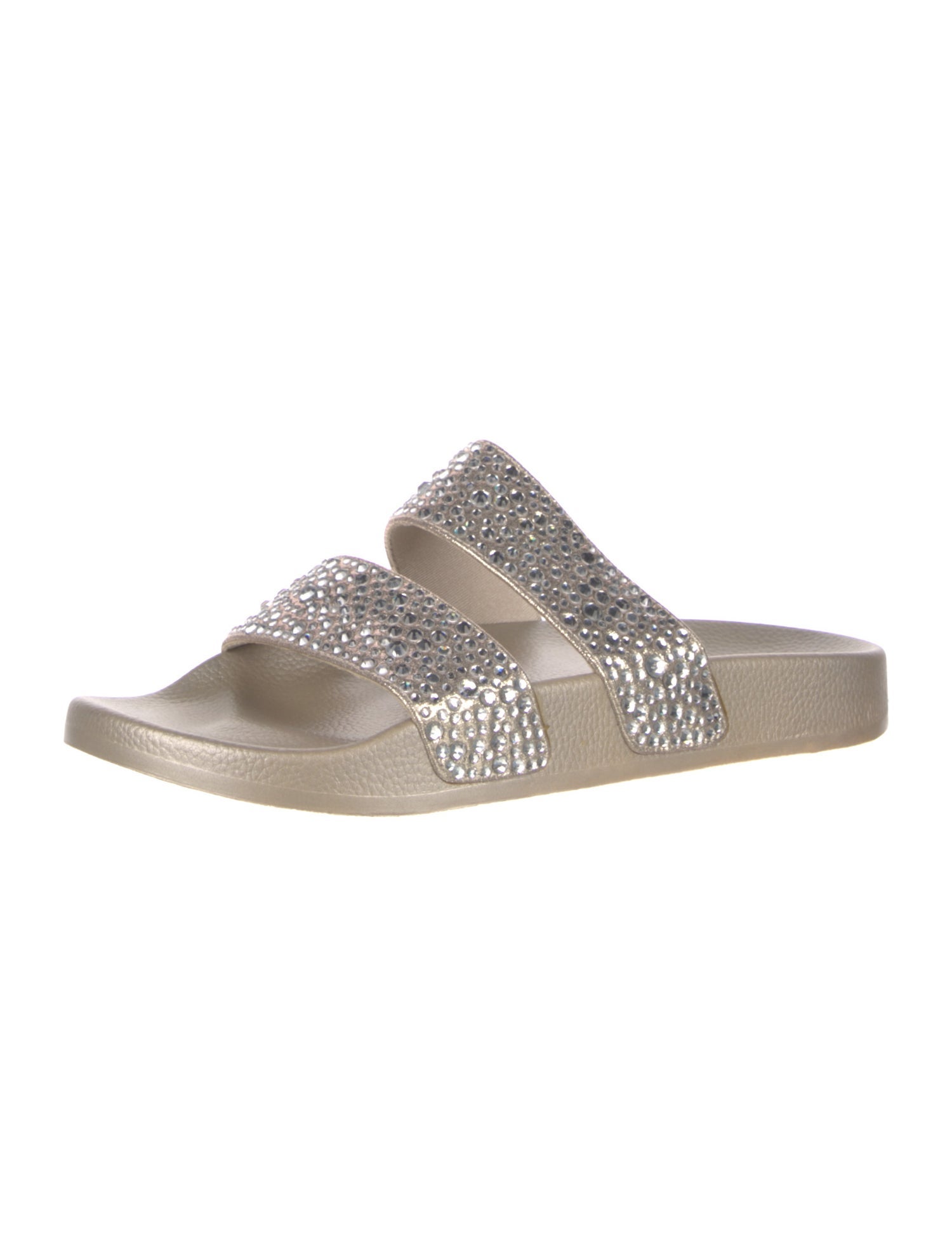 Badgley Mischka Crystal Embellishments Slides