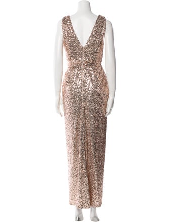 Badgley Mischka Patterned Long Dress