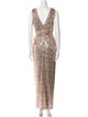Badgley Mischka Patterned Long Dress