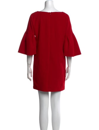 Badgley Mischka Bateau Neckline Mini Dress