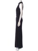 Badgley Mischka Mock Neck Long Dress