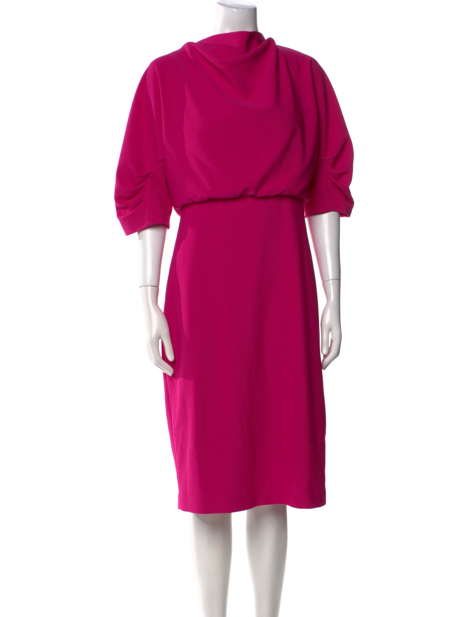 Badgley Mischka Cowl Neck Knee-Length Dress w/ Tags