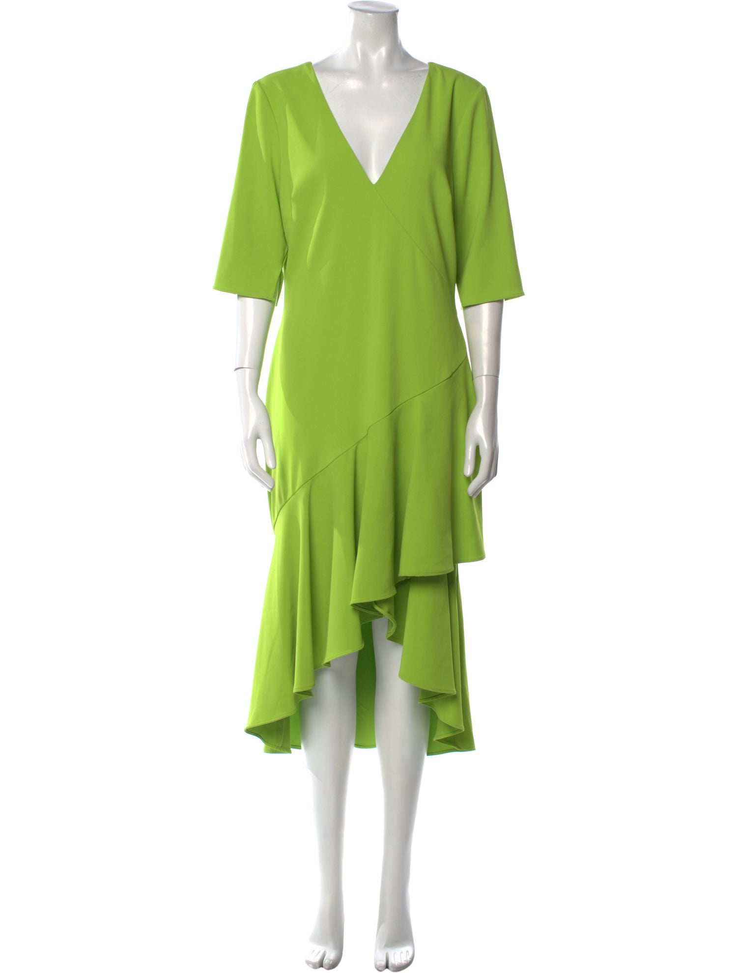 Badgley Mischka V-Neck Long Dress