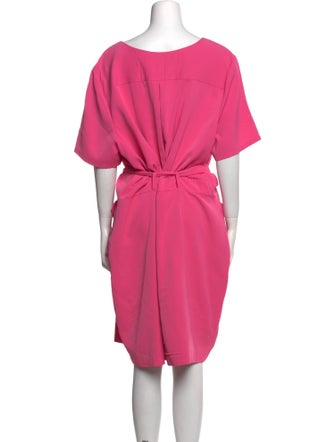 Badgley Mischka Scoop Neck Knee-Length Dress