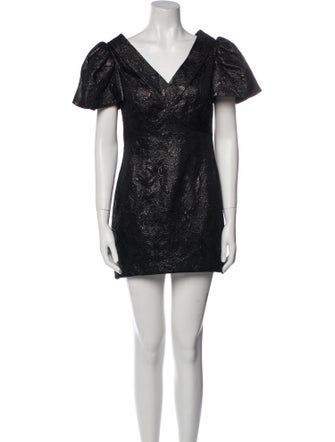 Badgley Mischka Jacquard Mini Dress