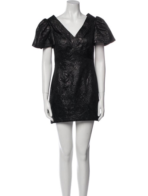 Badgley Mischka Jacquard Mini Dress