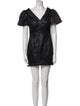 Badgley Mischka Jacquard Mini Dress