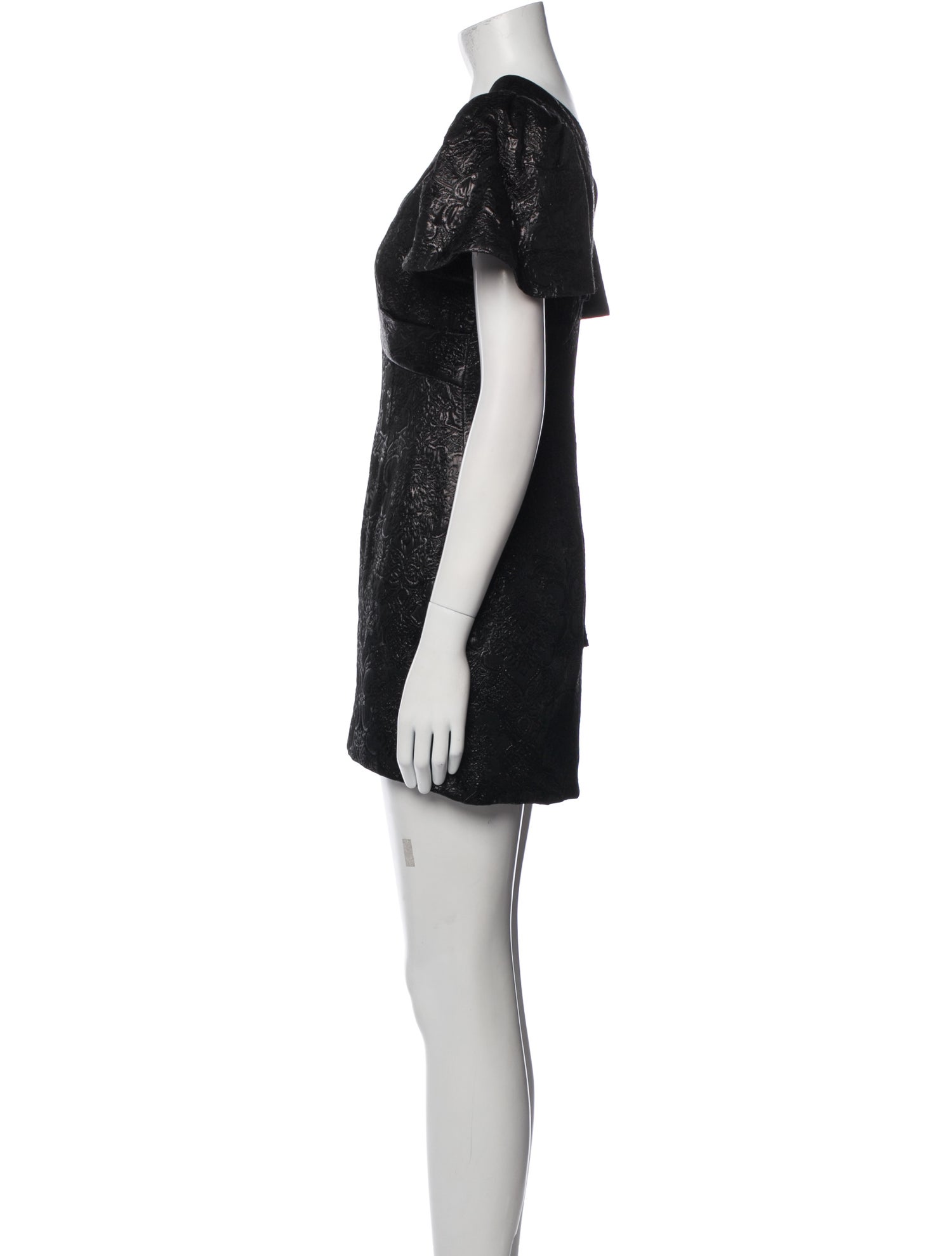 Badgley Mischka Jacquard Mini Dress