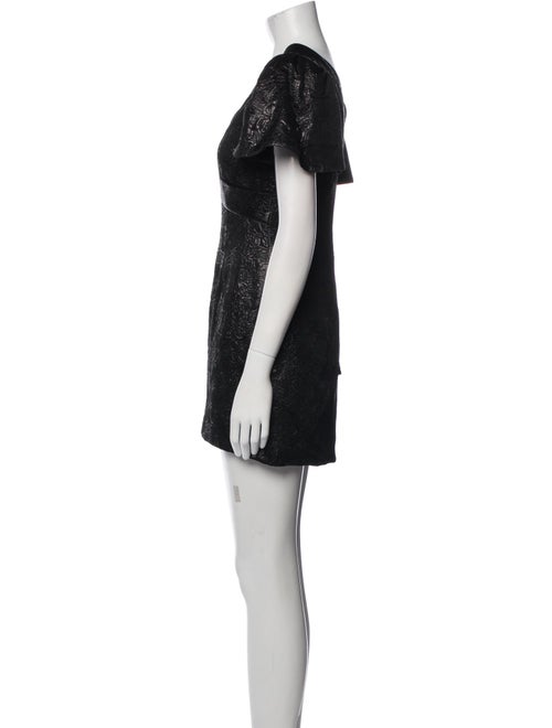 Badgley Mischka Jacquard Mini Dress