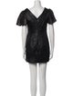 Badgley Mischka Jacquard Mini Dress