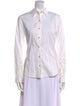 Badgley Mischka Long Sleeve Button-Up Top