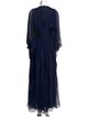 Badgley Mischka Silk Long Dress