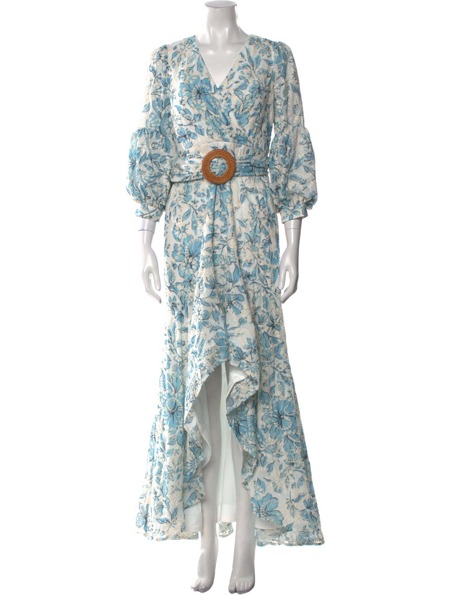 Badgley Mischka Printed Long Dress