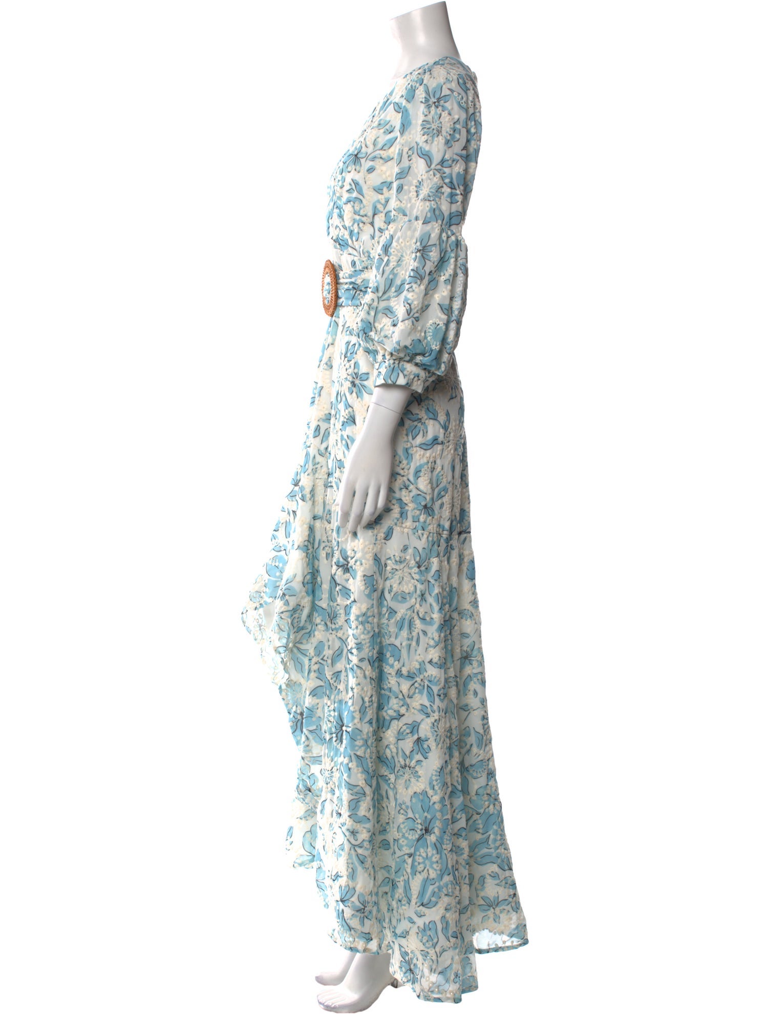 Badgley Mischka Printed Long Dress