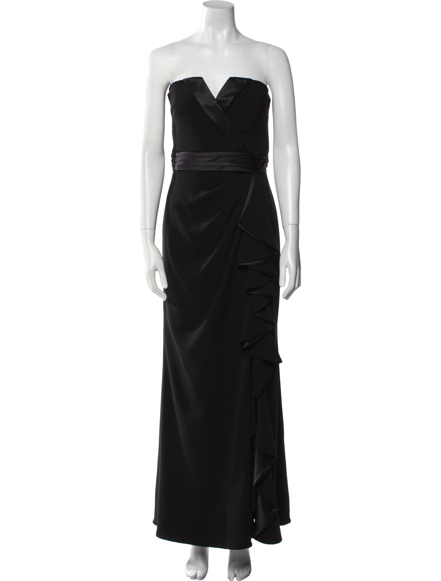 Badgley Mischka Strapless Long Dress