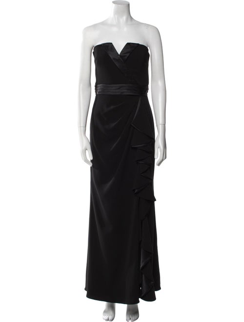 Badgley Mischka Strapless Long Dress