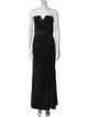 Badgley Mischka Strapless Long Dress