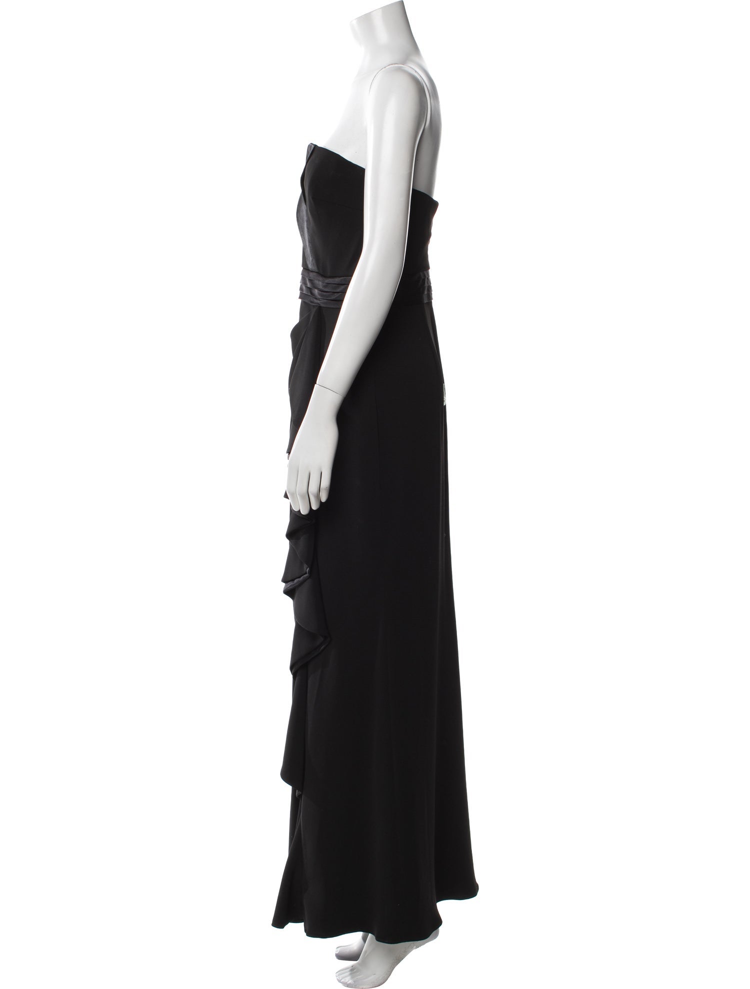 Badgley Mischka Strapless Long Dress
