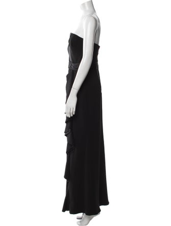 Badgley Mischka Strapless Long Dress