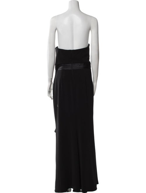 Badgley Mischka Strapless Long Dress