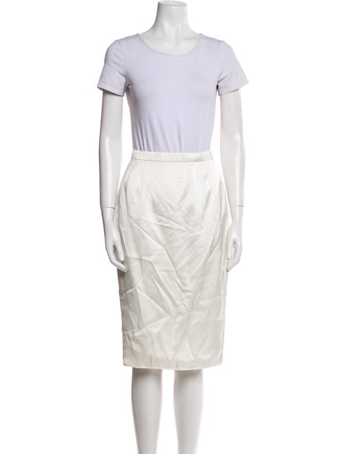 Badgley Mischka Printed Beaded Accents Skirt Suit