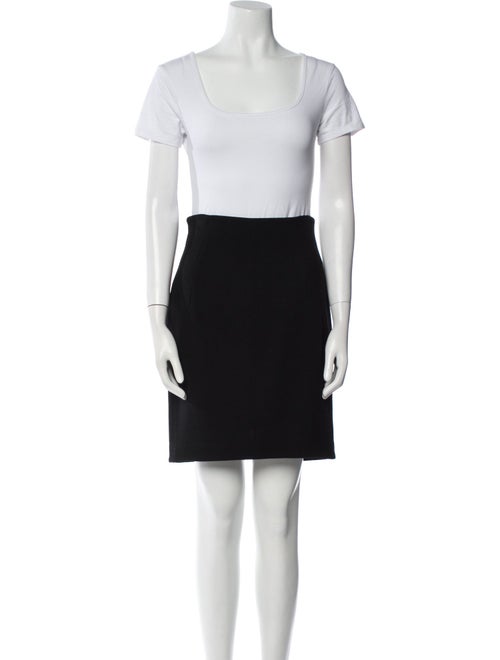 Badgley Mischka Wool Pleated Accents Skirt Set