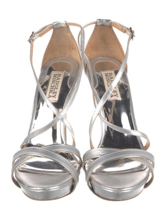 Badgley Mischka Leather Slingback Sandals