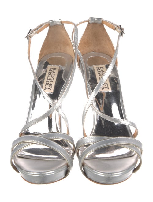 Badgley Mischka Leather Slingback Sandals