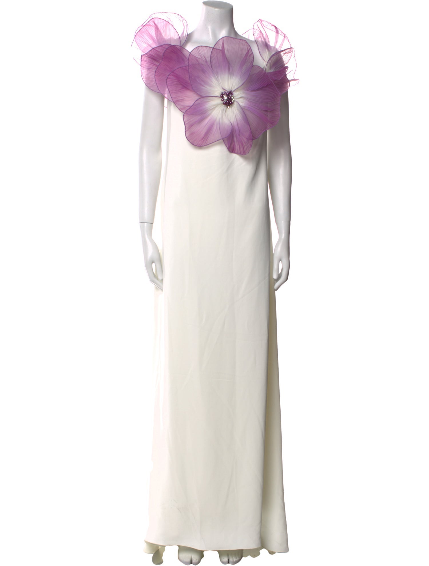 Badgley Mischka Bateau Neckline Long Dress w/ Tags