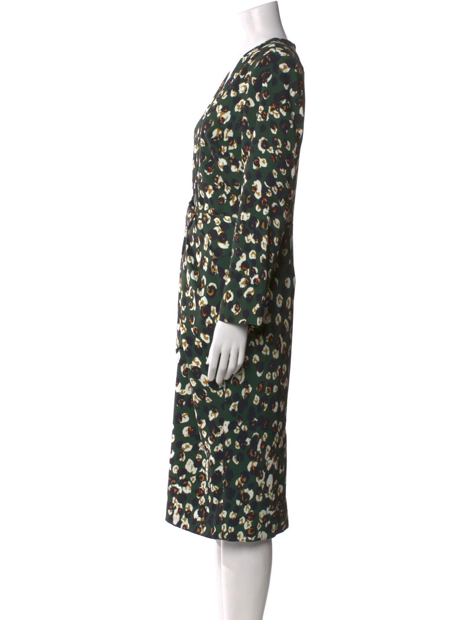 Badgley Mischka Printed Midi Length Dress w/ Tags
