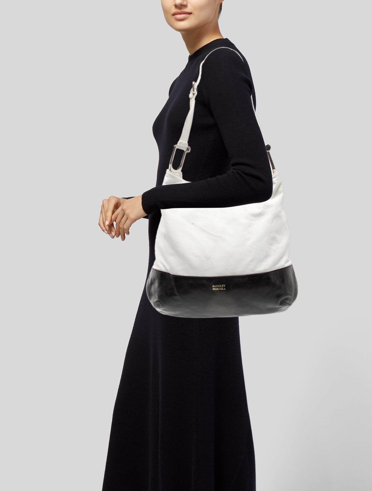 Badgley Mischka Leather Shoulder Bag