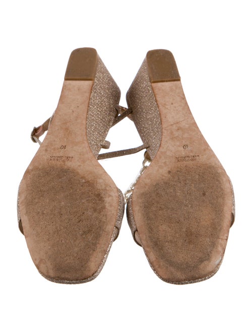 Badgley Mischka Glitter Sandals
