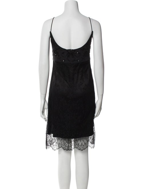 Badgley Mischka Scoop Neck Knee-Length Dress